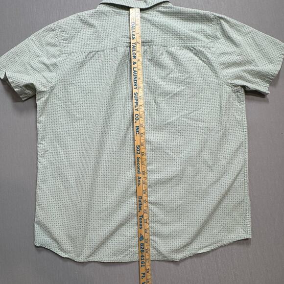 PrAna Short Sleeve Button Down Shirt Business Classic Climbing Men Large Hiking - Picture 8 of 9